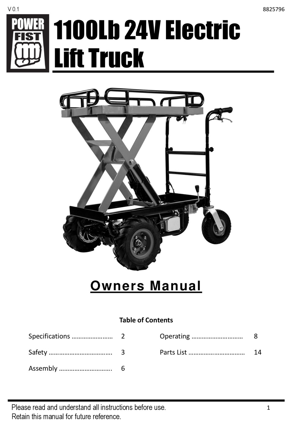 POWER FIST 8825796 OWNER'S MANUAL Pdf Download ManualsLib