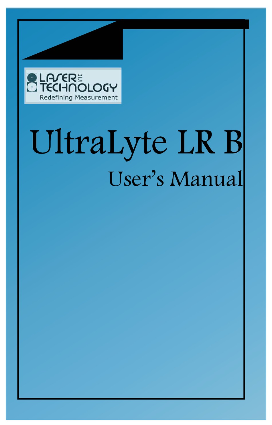 LASER TECHNOLOGY ULTRALYTE LR B USER MANUAL Pdf Download | ManualsLib