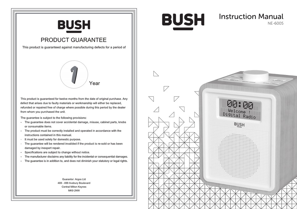 BUSH NE6005 INSTRUCTION MANUAL Pdf Download ManualsLib