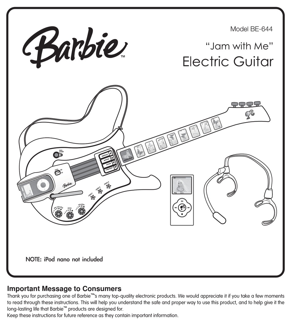 barbie jam with me electric guitar