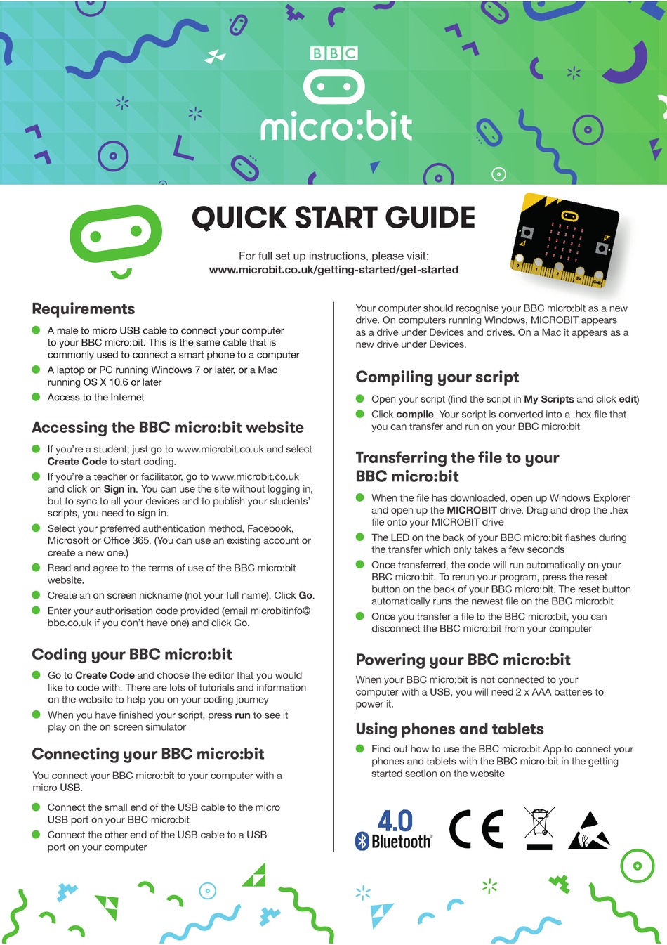 BBC MICRO:BIT QUICK START MANUAL Pdf Download | ManualsLib