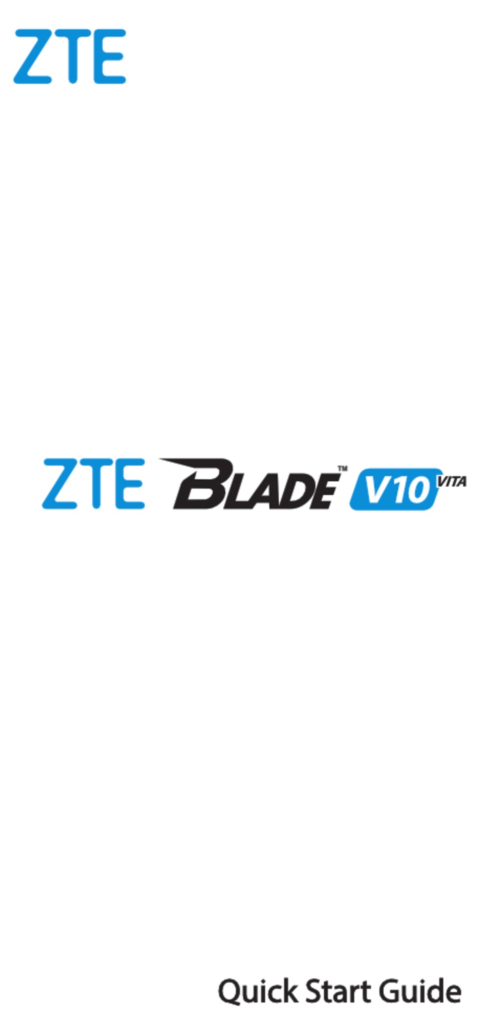 Zte Blade V10 Vita Quick Start Manual Pdf Download Manualslib