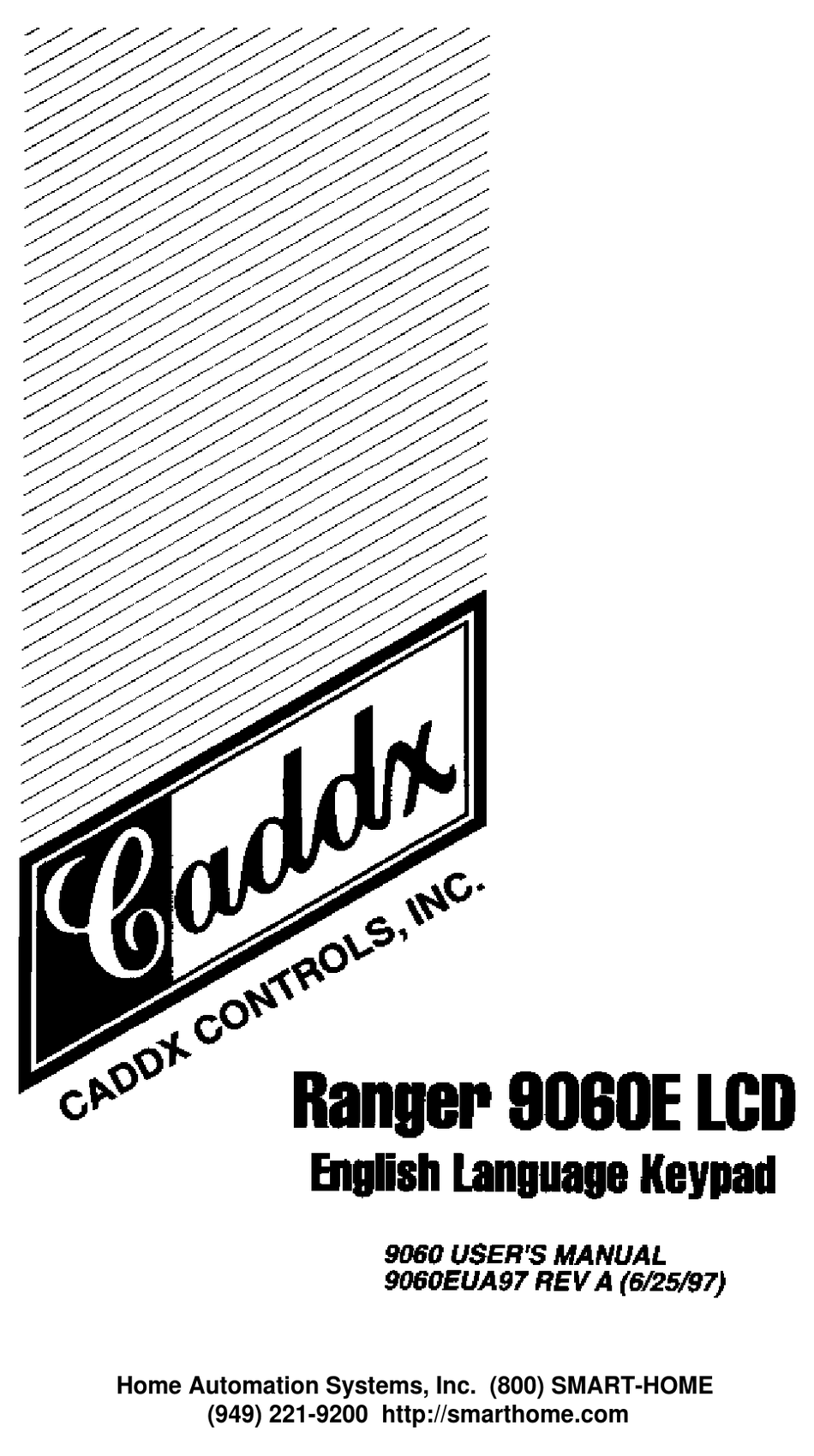 CADDX RANGER 9060E LCD USER MANUAL Pdf Download ManualsLib