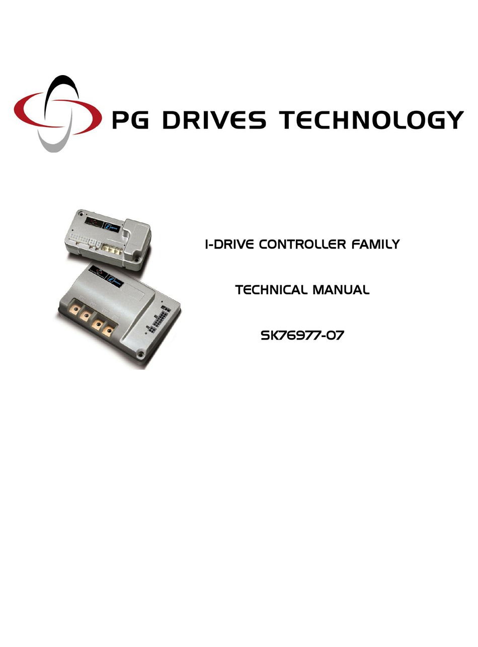 PG DRIVES TECHNOLOGY I-DRIVE SERIES TECHNICAL MANUAL Pdf Download