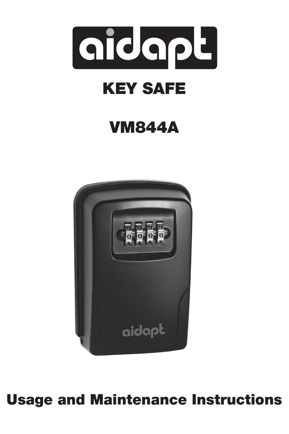 AIDAPT VM844A USAGE AND MAINTENANCE INSTRUCTIONS Pdf Download ManualsLib