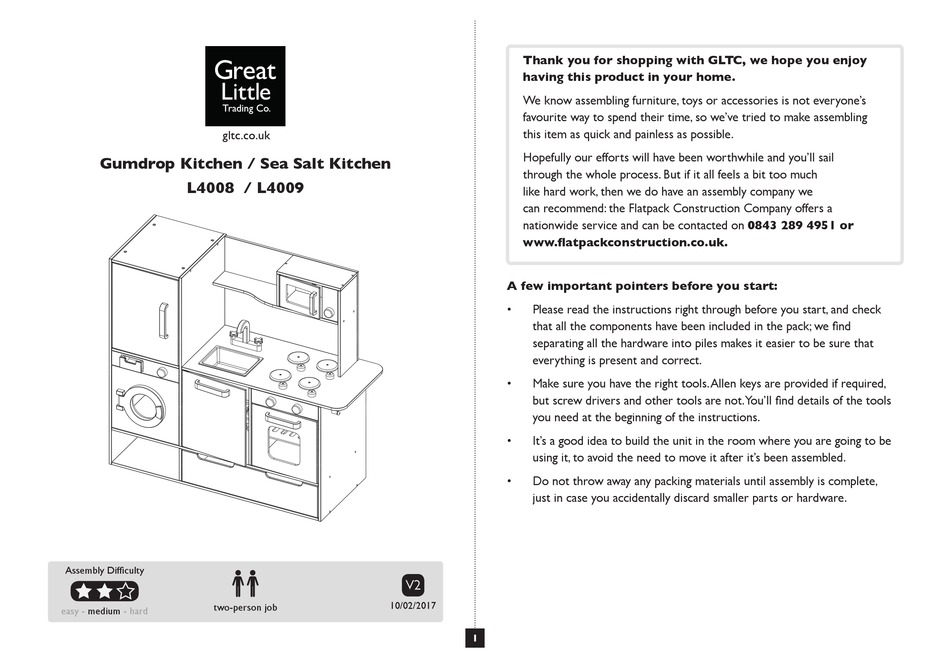 GREAT LITTLE TRADING GUMDROP KITCHEN MANUAL Pdf Download ManualsLib