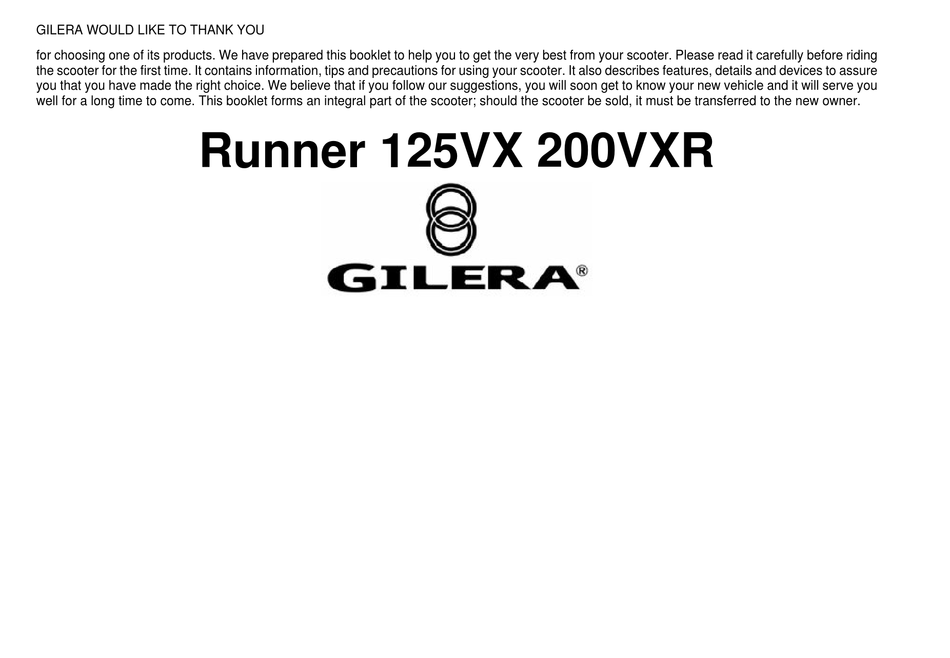 gilera runner pure jet manual