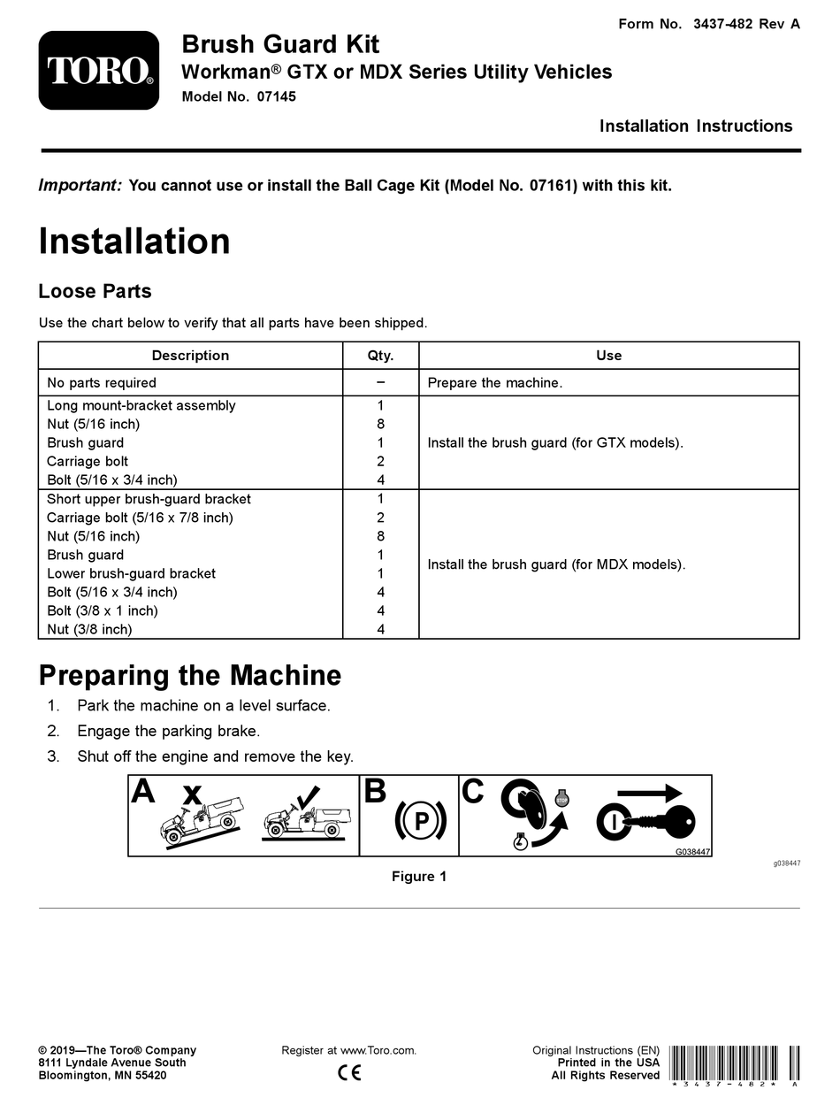 Toro 51502 Leaf Collector Installation Guide