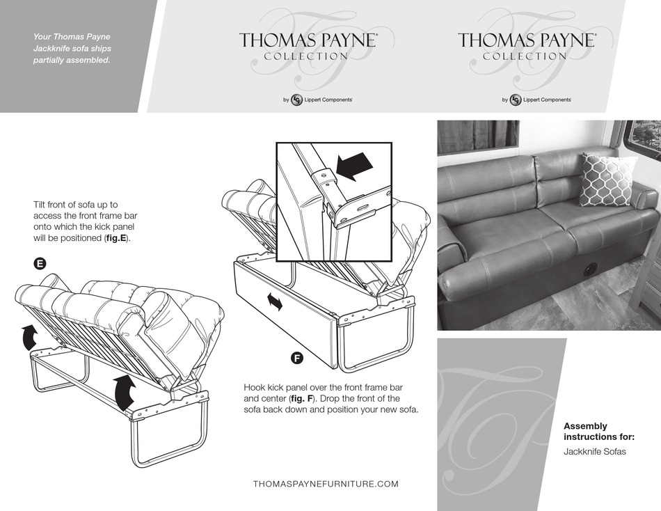 Lippert components jackknife deals sofa