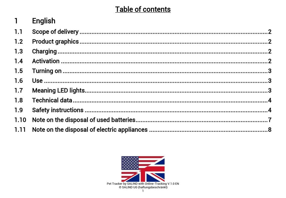 SALIND PET TRACKER MANUAL Pdf Download | ManualsLib