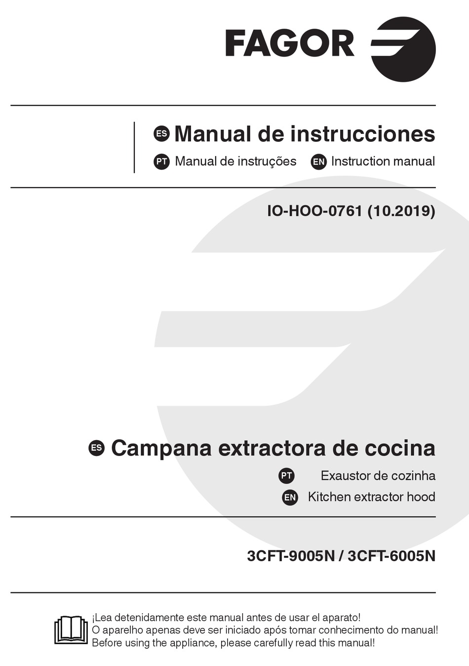 FAGOR 3CFT9005N INSTRUCTION MANUAL Pdf Download ManualsLib