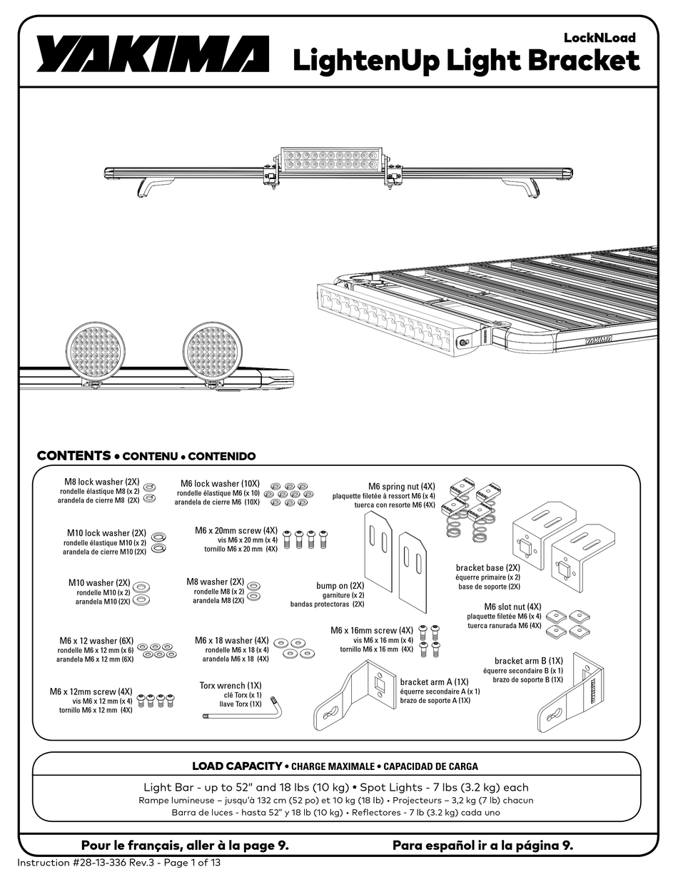 YAKIMA LOCKNLOAD LIGHTENUP MANUAL Pdf Download ManualsLib
