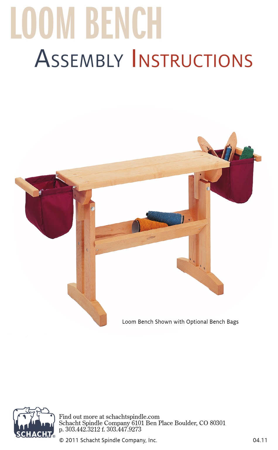 SCHACHT LOOM BENCH ASSEMBLY INSTRUCTIONS Pdf Download ManualsLib
