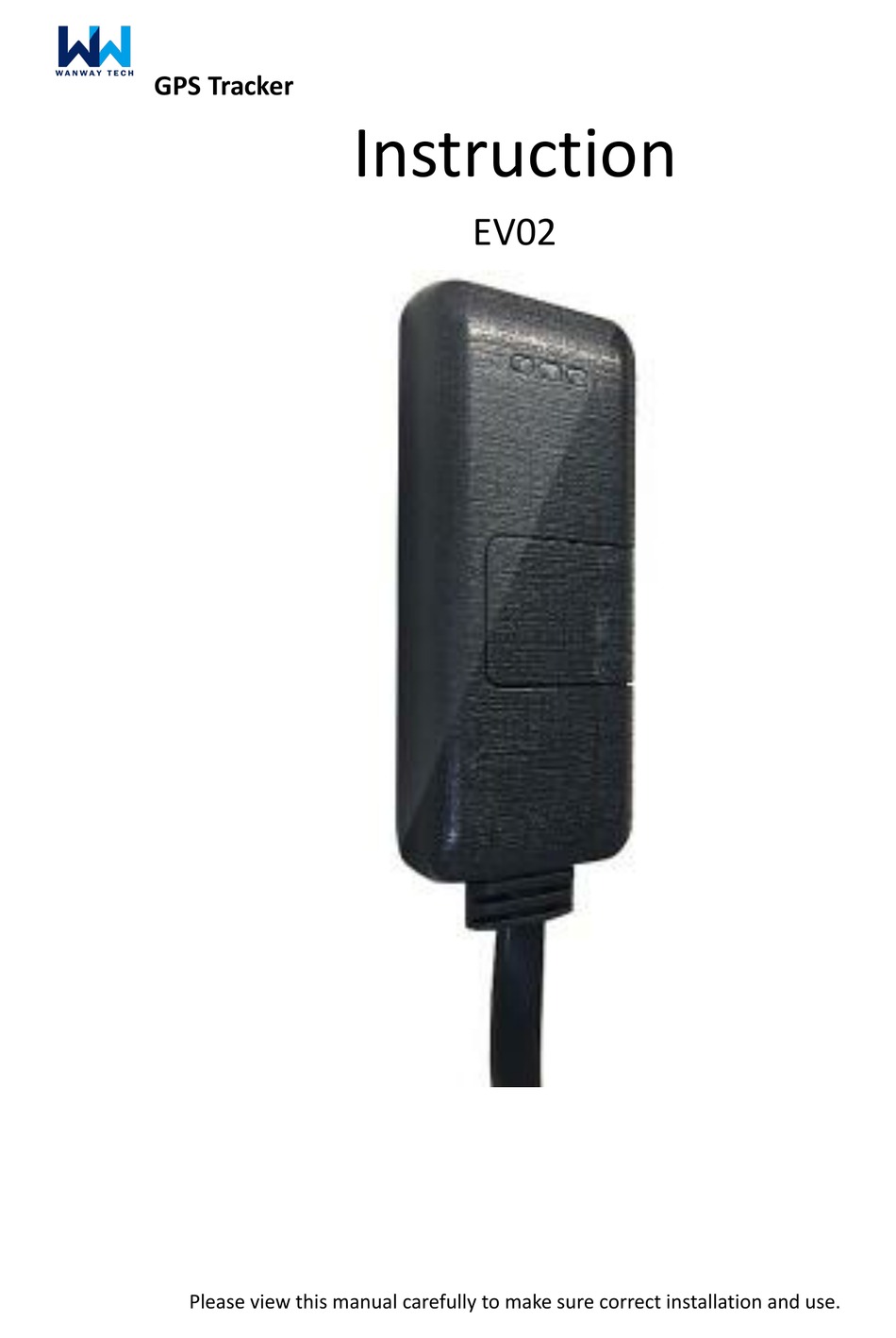 WANWAY TECH EV02 INSTRUCTION Pdf Download ManualsLib