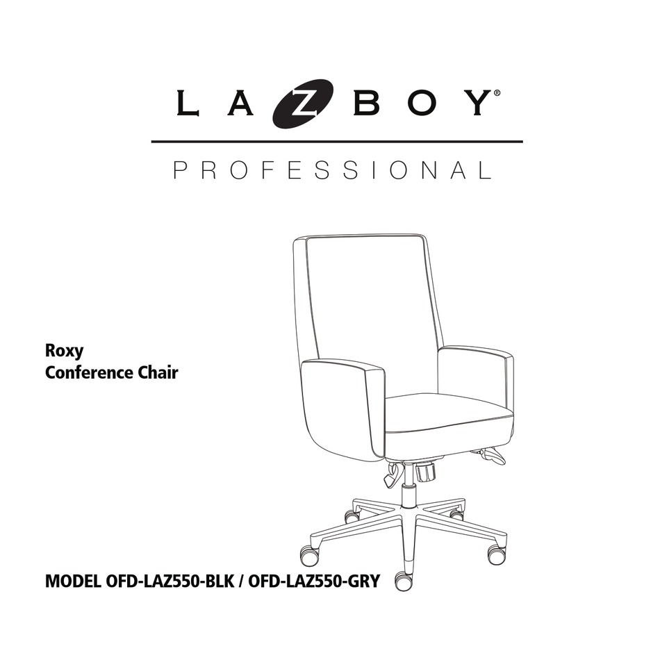 LAZBOY ROXY CONFERENCE CHAIR OFDLAZ550BLK ASSEMBLY INSTRUCTIONS