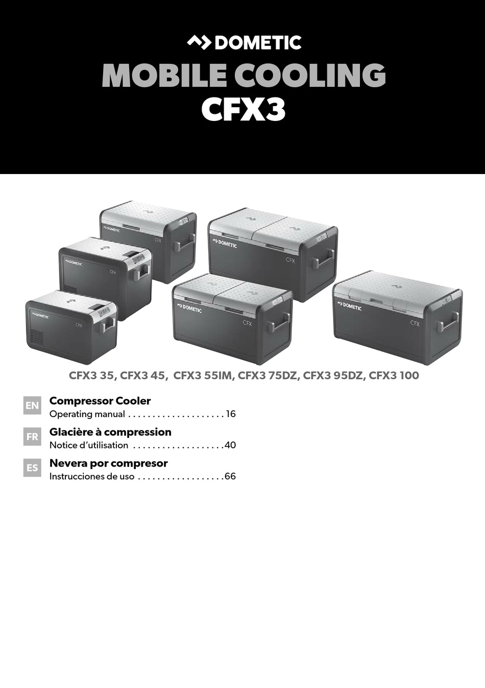DOMETIC CFX3 SERIES OPERATING MANUAL Pdf Download | ManualsLib