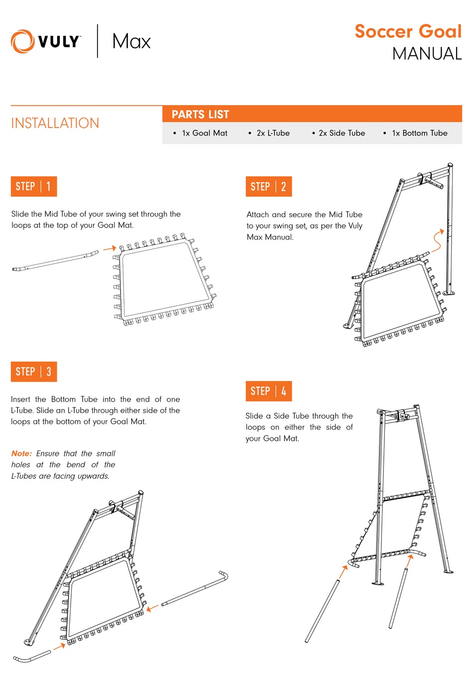 VULY SOCCER GOAL MANUAL Pdf Download ManualsLib