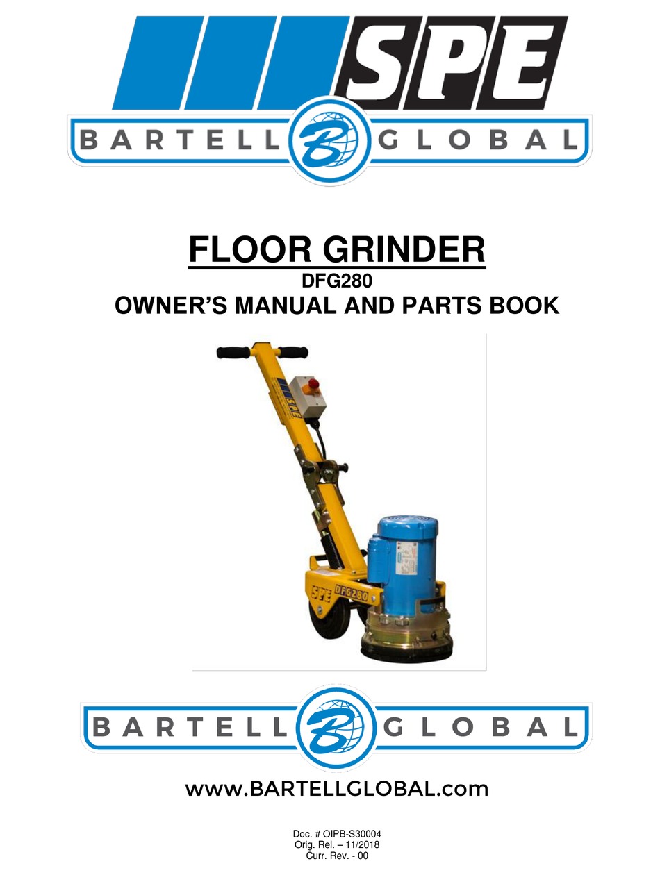 Dfg 280 deals floor grinder