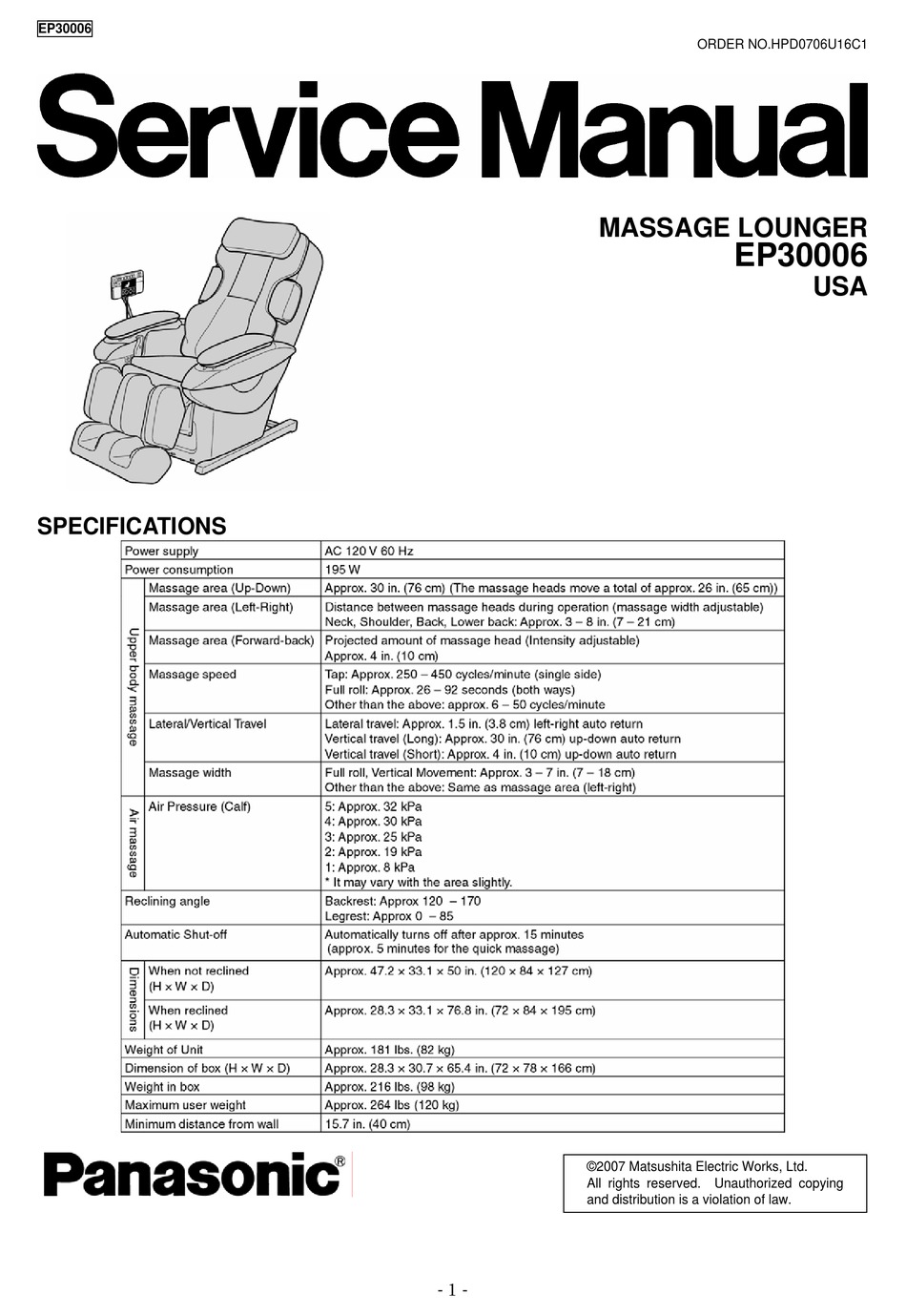 panasonic ep30006