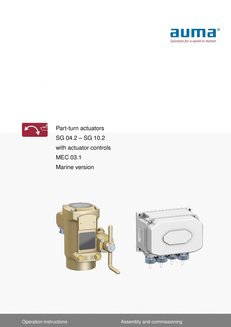 AUMA SG SERIES OPERATION INSTRUCTIONS MANUAL Pdf Download ManualsLib