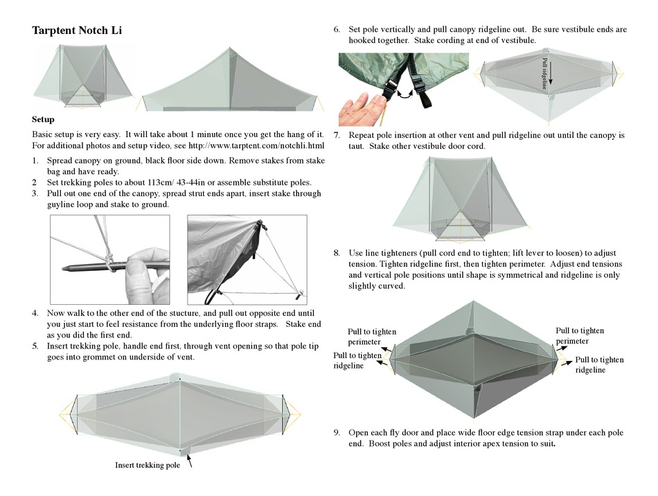 TARPTENT NOTCH LI QUICK MANUAL Pdf Download ManualsLib