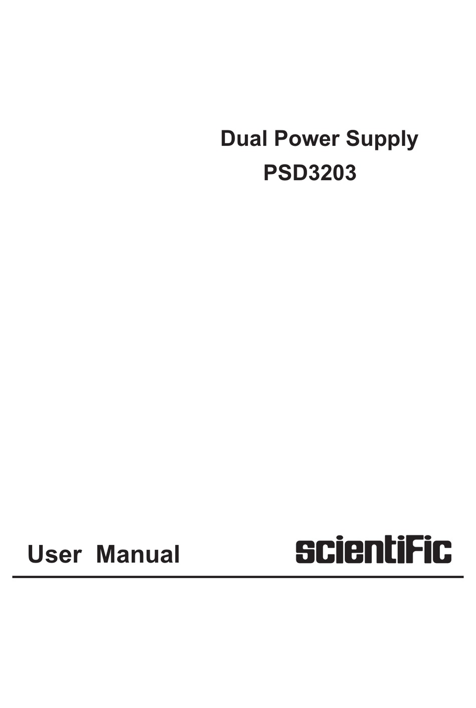 SY3200 Emanual, PDF, Power Supply