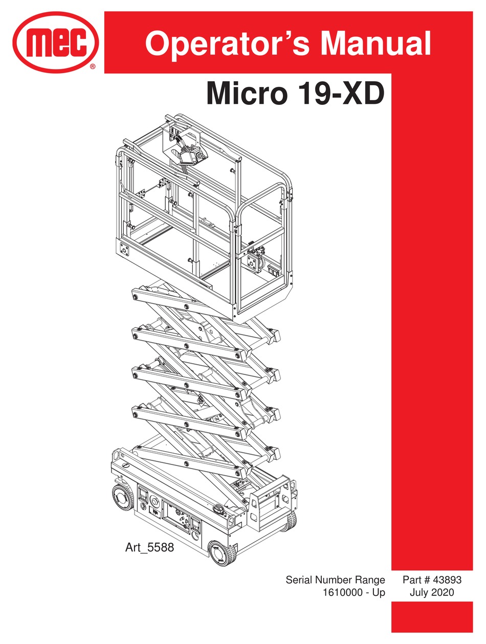 MEC MICRO 19XD OPERATOR