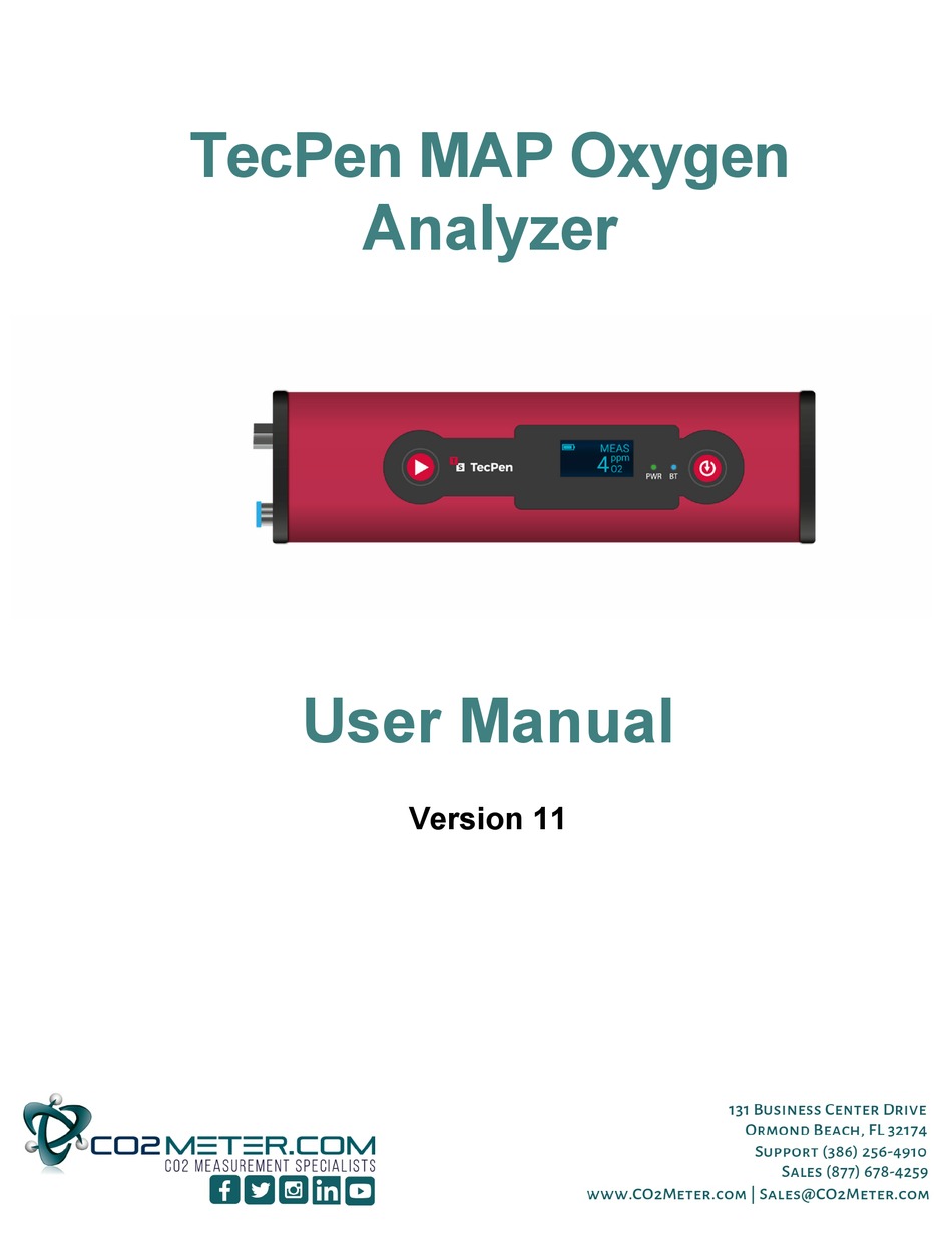 CO2METER TECPEN MAP USER MANUAL Pdf Download ManualsLib