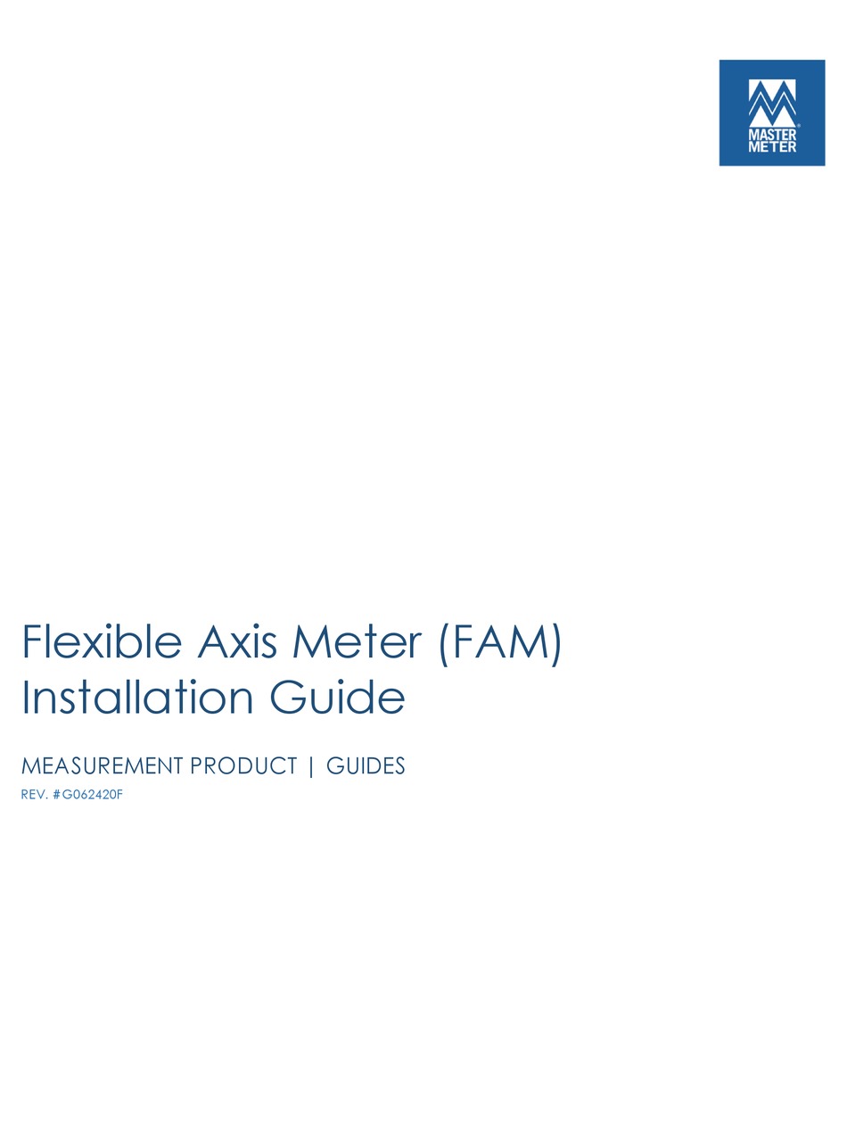 MASTER METER FAM INSTALLATION MANUAL Pdf Download ManualsLib