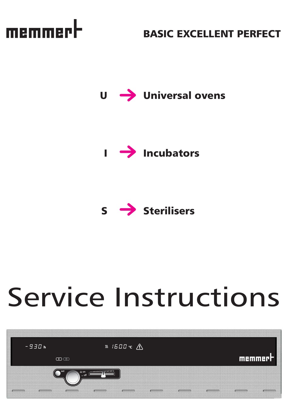 MEMMERT BASIC SERVICE INSTRUCTIONS MANUAL Pdf Download ManualsLib