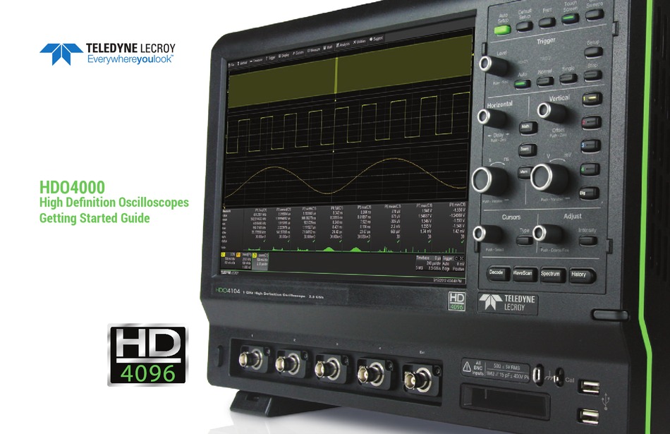 Teledyne Lecroy Hdo Getting Started Manual Pdf Download Manualslib