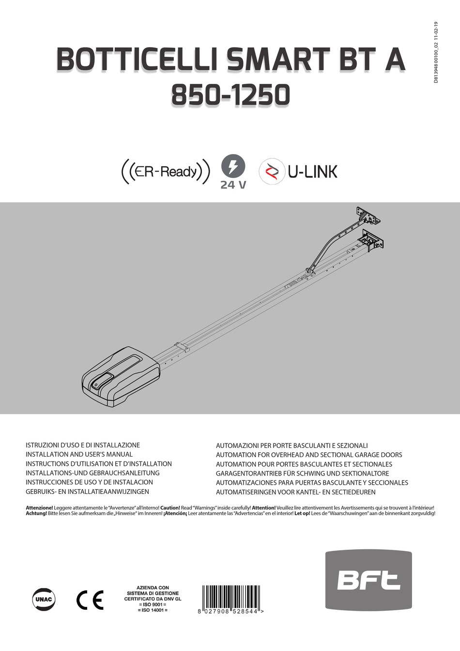 download bft eos garage door opener manual software