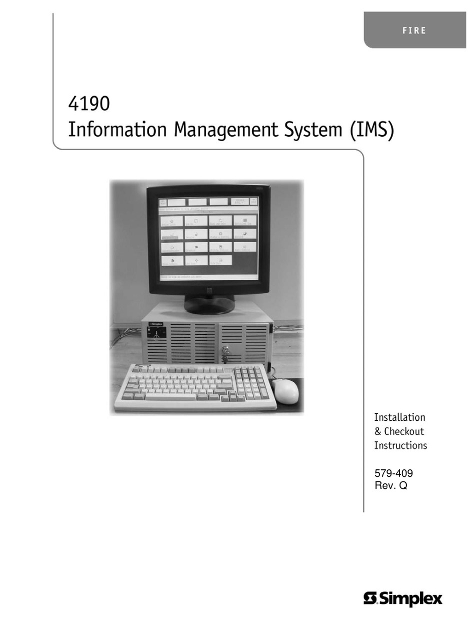 SIMPLEX 4190 INSTALLATION INSTRUCTION Pdf Download ManualsLib