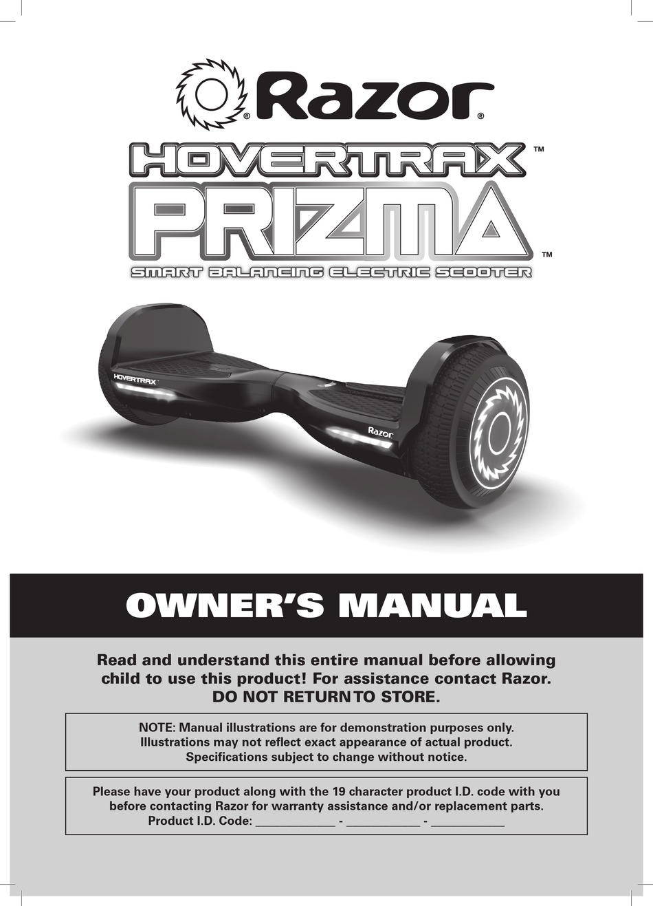 razor hovertrax prizma hoverboard