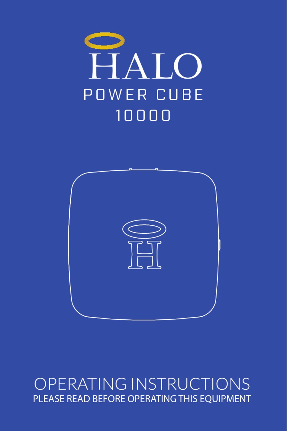 HALO POWER CUBE 10000 OPERATING INSTRUCTIONS MANUAL Pdf Download
