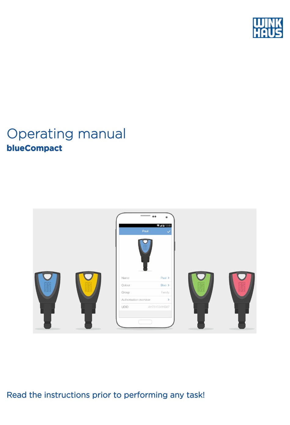 WINKHAUS BLUECOMPACT OPERATING MANUAL Pdf Download | ManualsLib