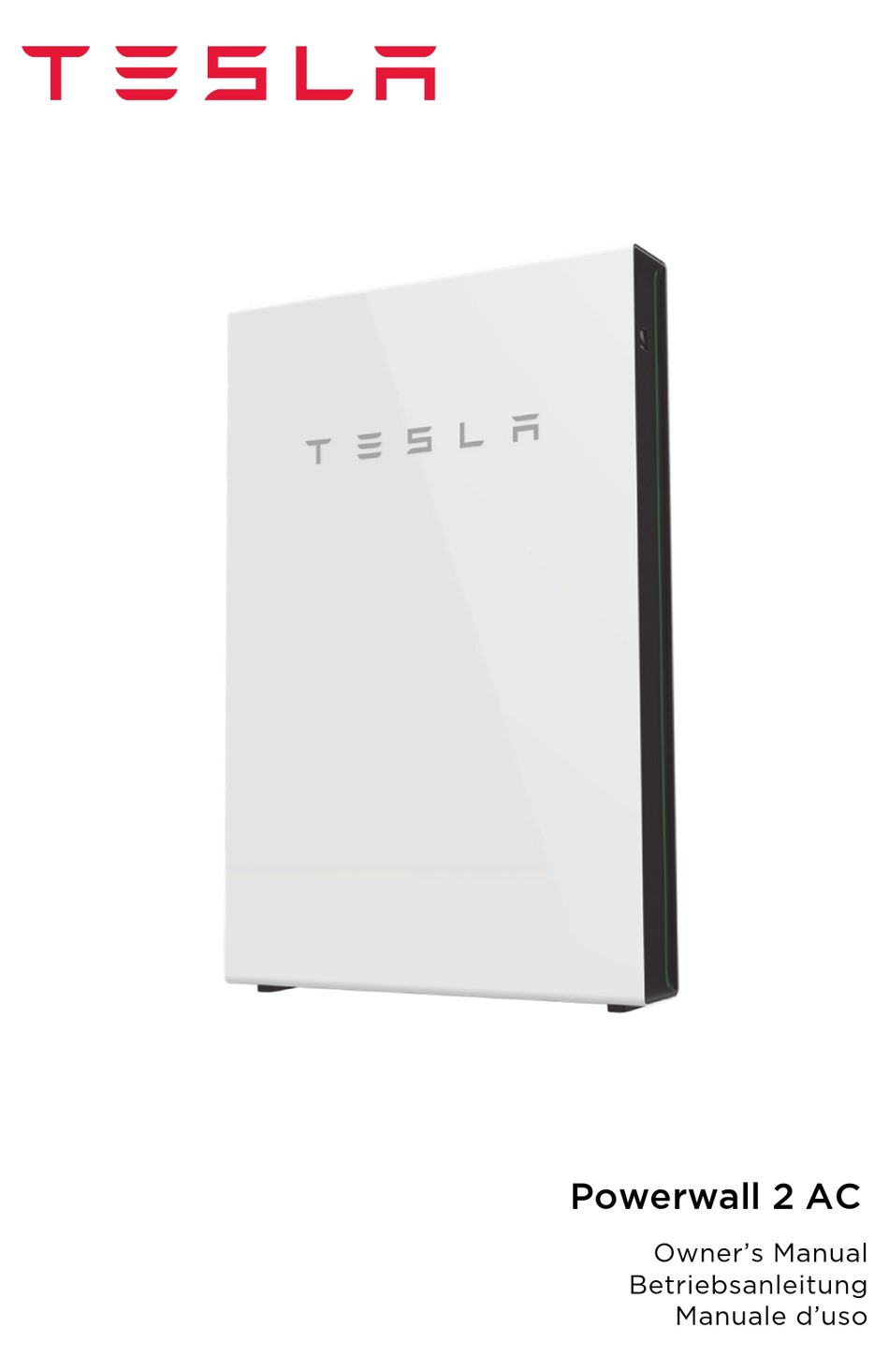 TESLA POWERWALL 2 AC OWNERS MANUAL Pdf Download | ManualsLib TESLA POWERWALL 2 AC OWNERS MANUAL Pdf Download | ManualsLib