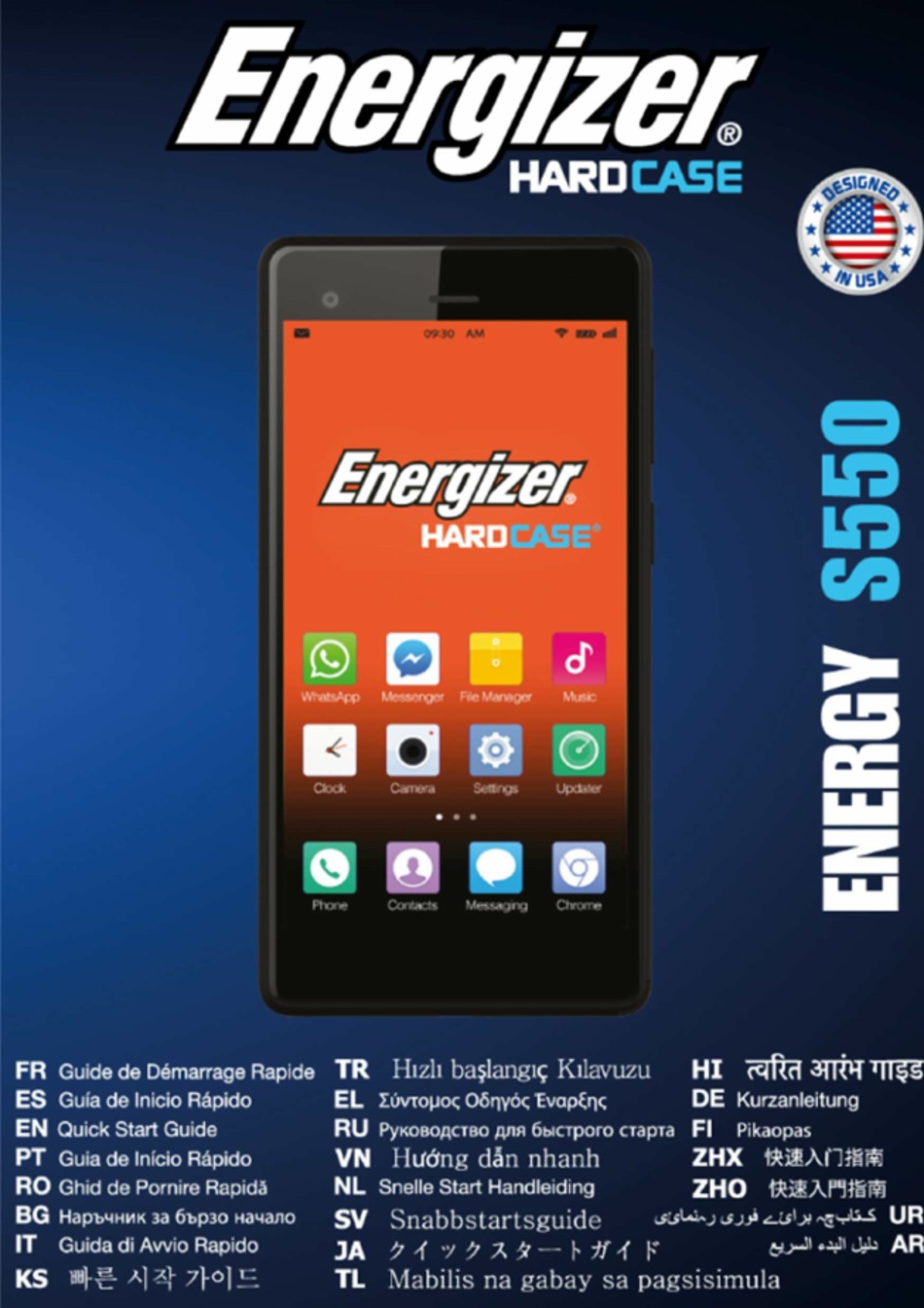 ENERGIZER ENERGY S550 QUICK START MANUAL Pdf Download | ManualsLib