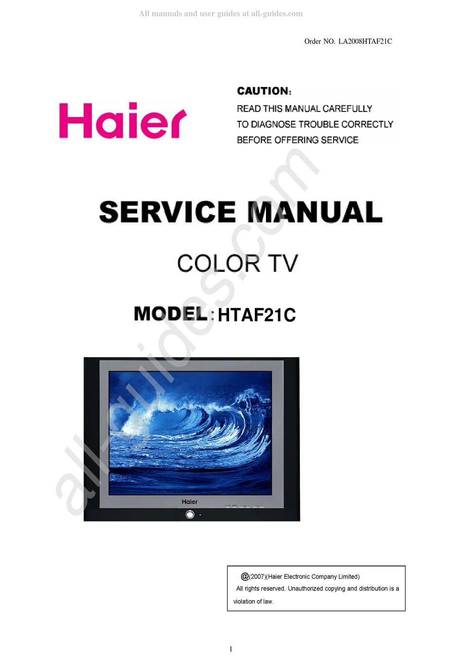 HAIER HTAF C SERVICE MANUAL Pdf Download ManualsLib