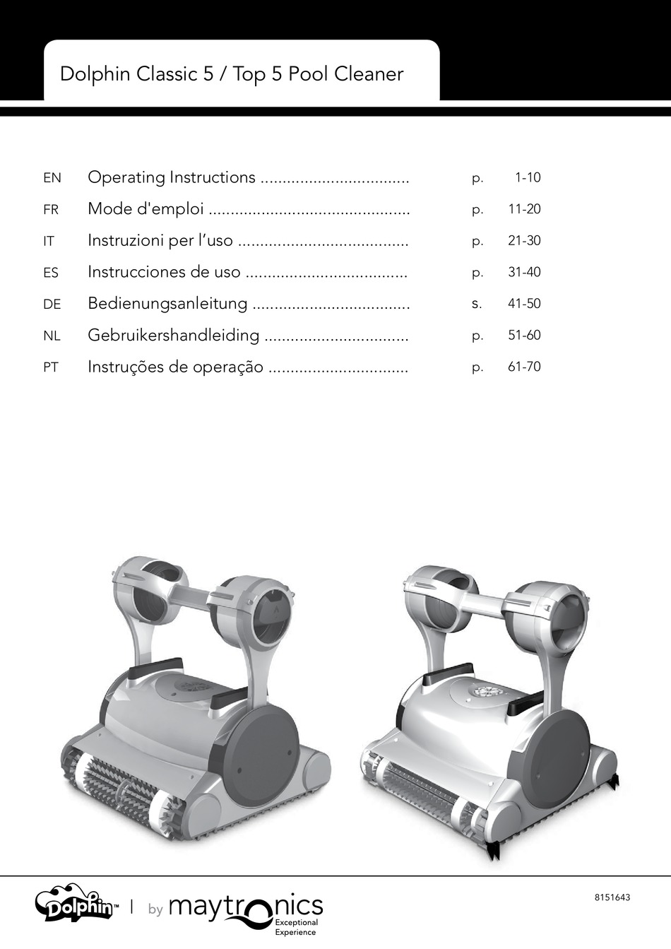 maytronics dolphin db2 manual