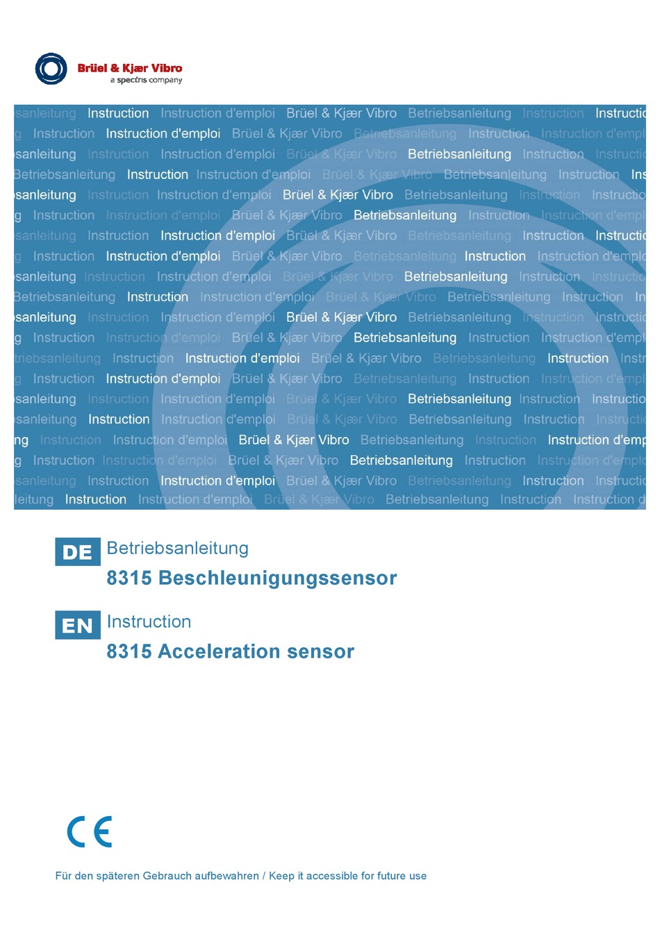 SPECTRIS BRUEL & KJAER VIBRO 8315 INSTRUCTION Pdf Download ManualsLib