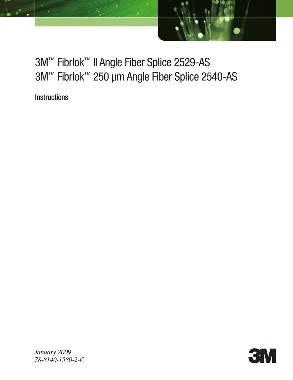 3m Fibrlok Ii Instructions Manual Pdf Download Manualslib