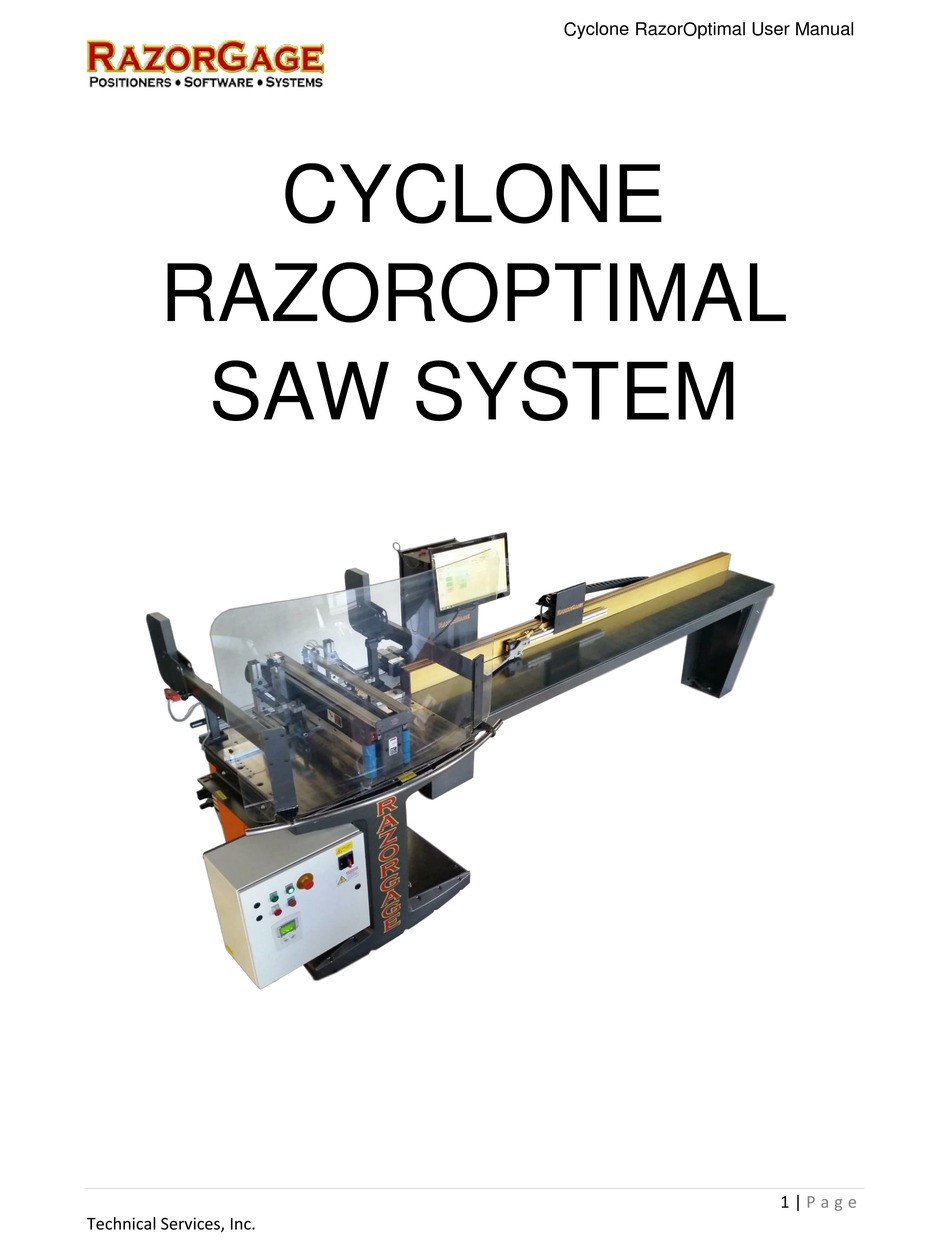 CYCLONE RAZOROPTIMAL USER MANUAL Pdf Download ManualsLib