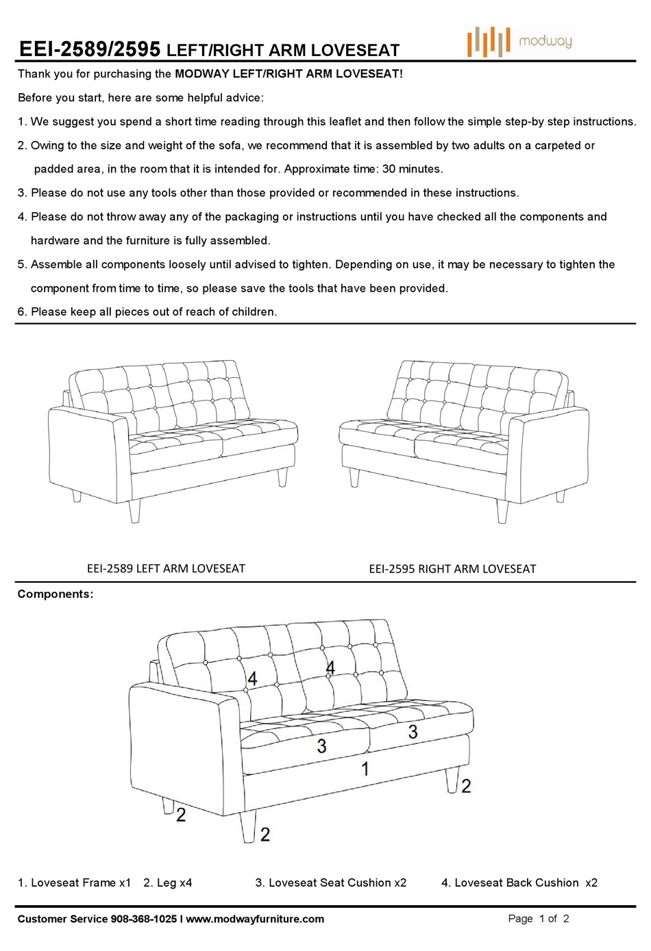 MODWAY EEI2589 MANUAL Pdf Download ManualsLib
