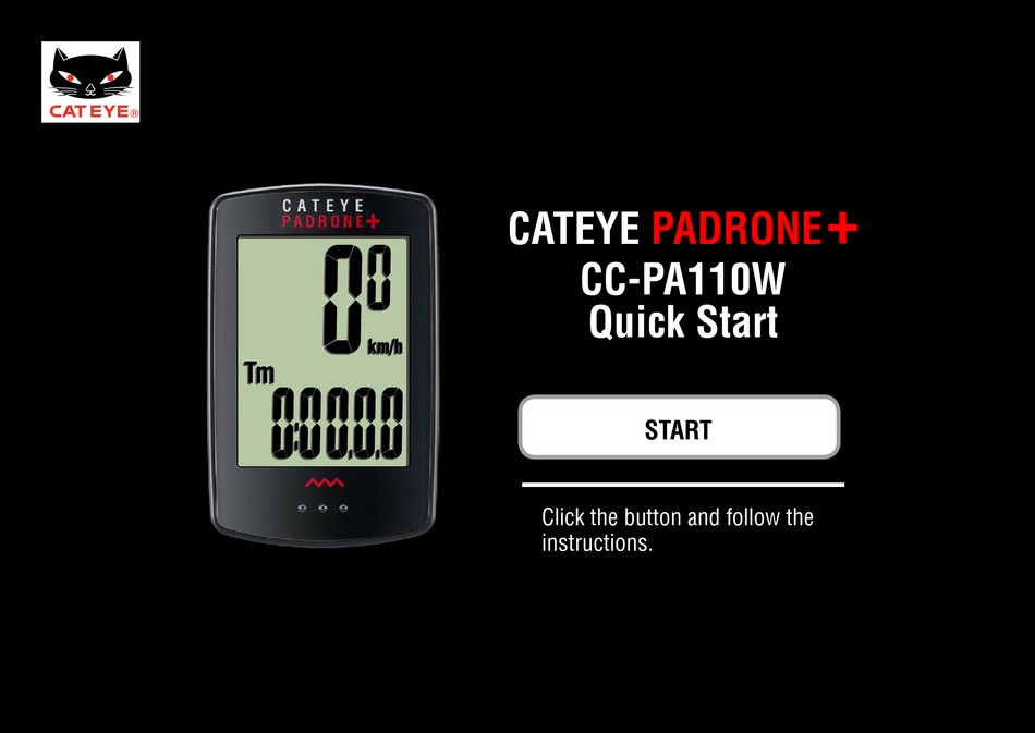 CATEYE PADRONE+ QUICK START MANUAL Pdf Download | ManualsLib