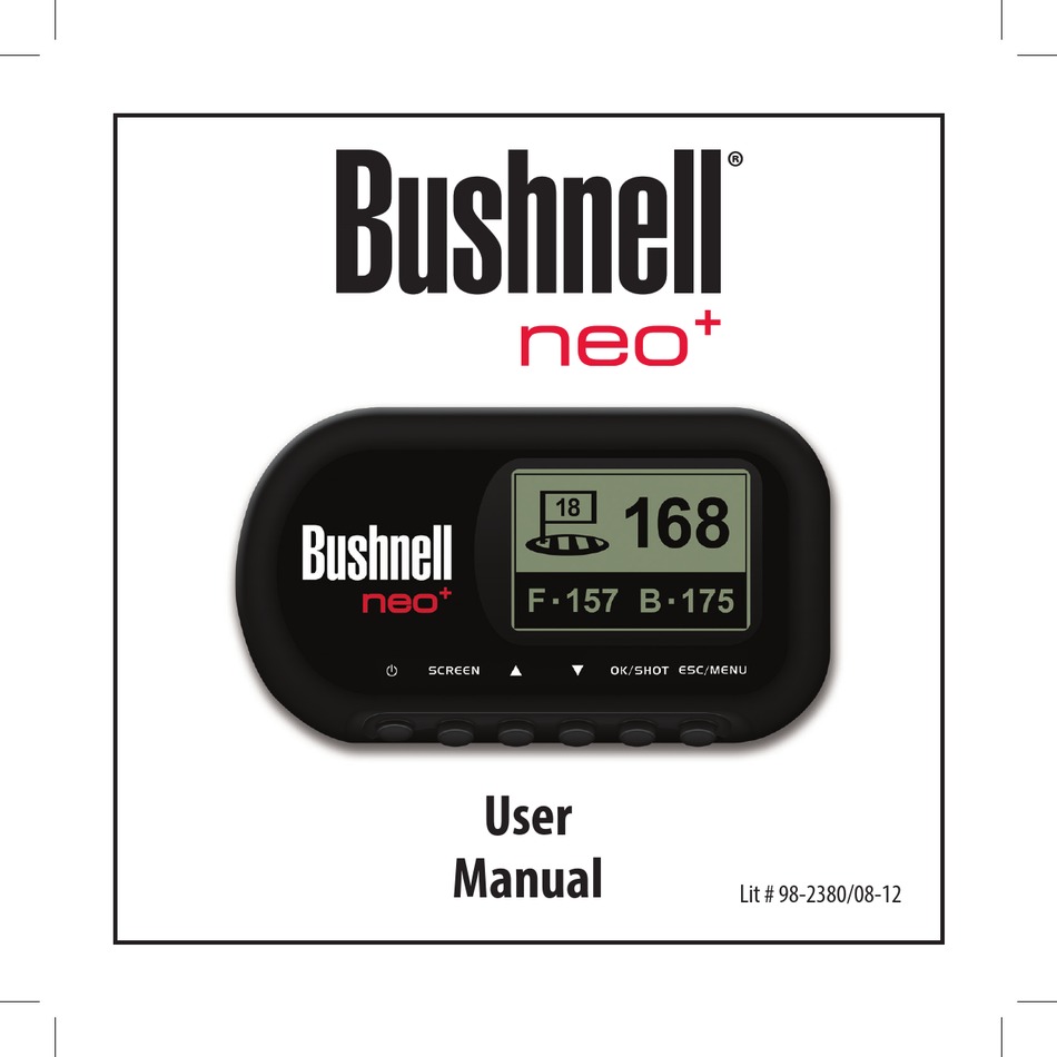 BUSHNELL NEO+ USER MANUAL Pdf Download | ManualsLib