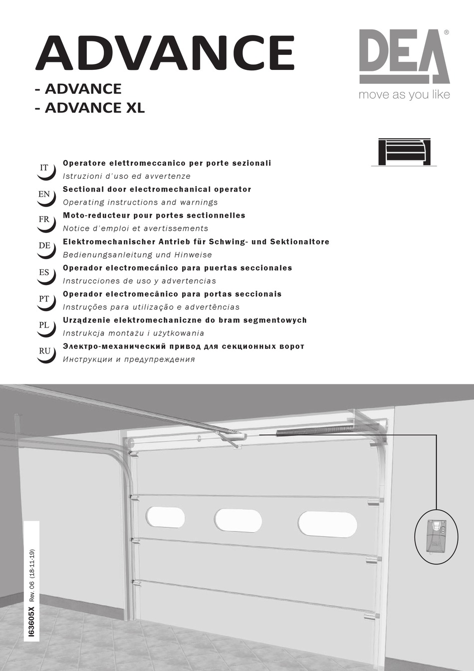 DEA ADVANCE SERIES OPERATING INSTRUCTIONS AND WARNINGS Pdf Download