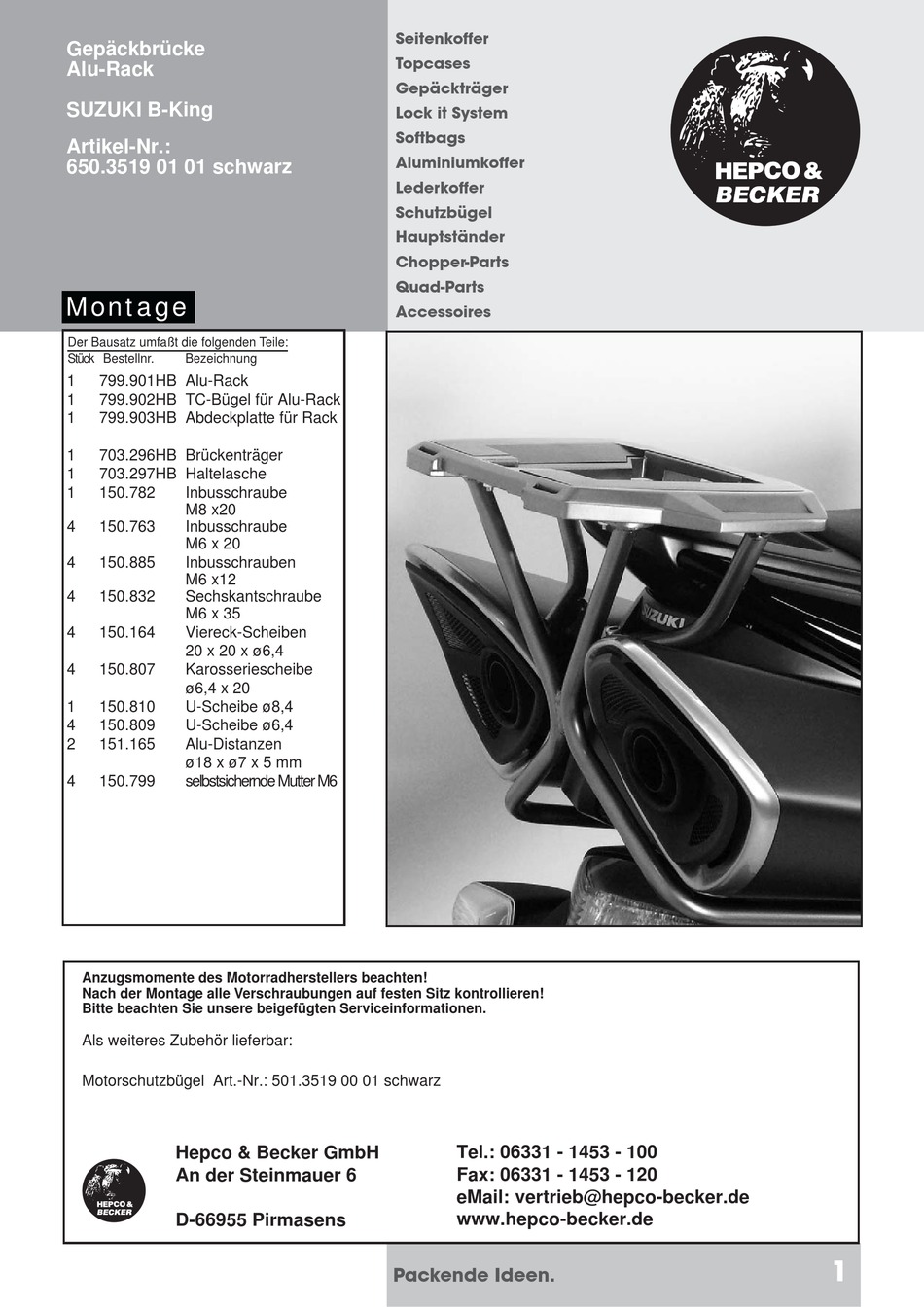 HEPCO & BECKER 650.3519 01 01 MANUAL Pdf Download | ManualsLib