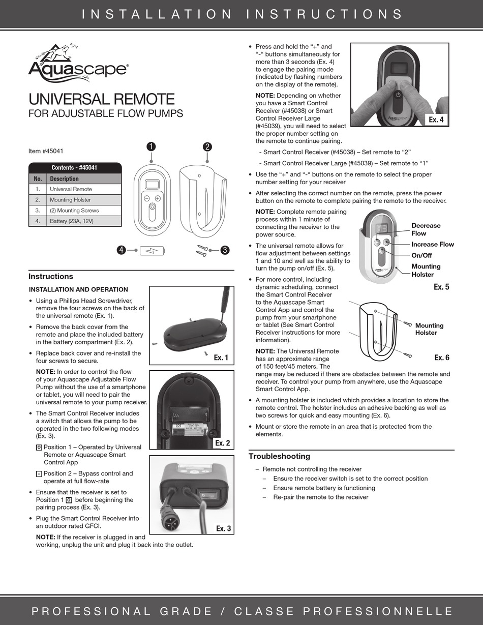 AQUASCAPE 45041 INSTALLATION INSTRUCTIONS Pdf Download ManualsLib