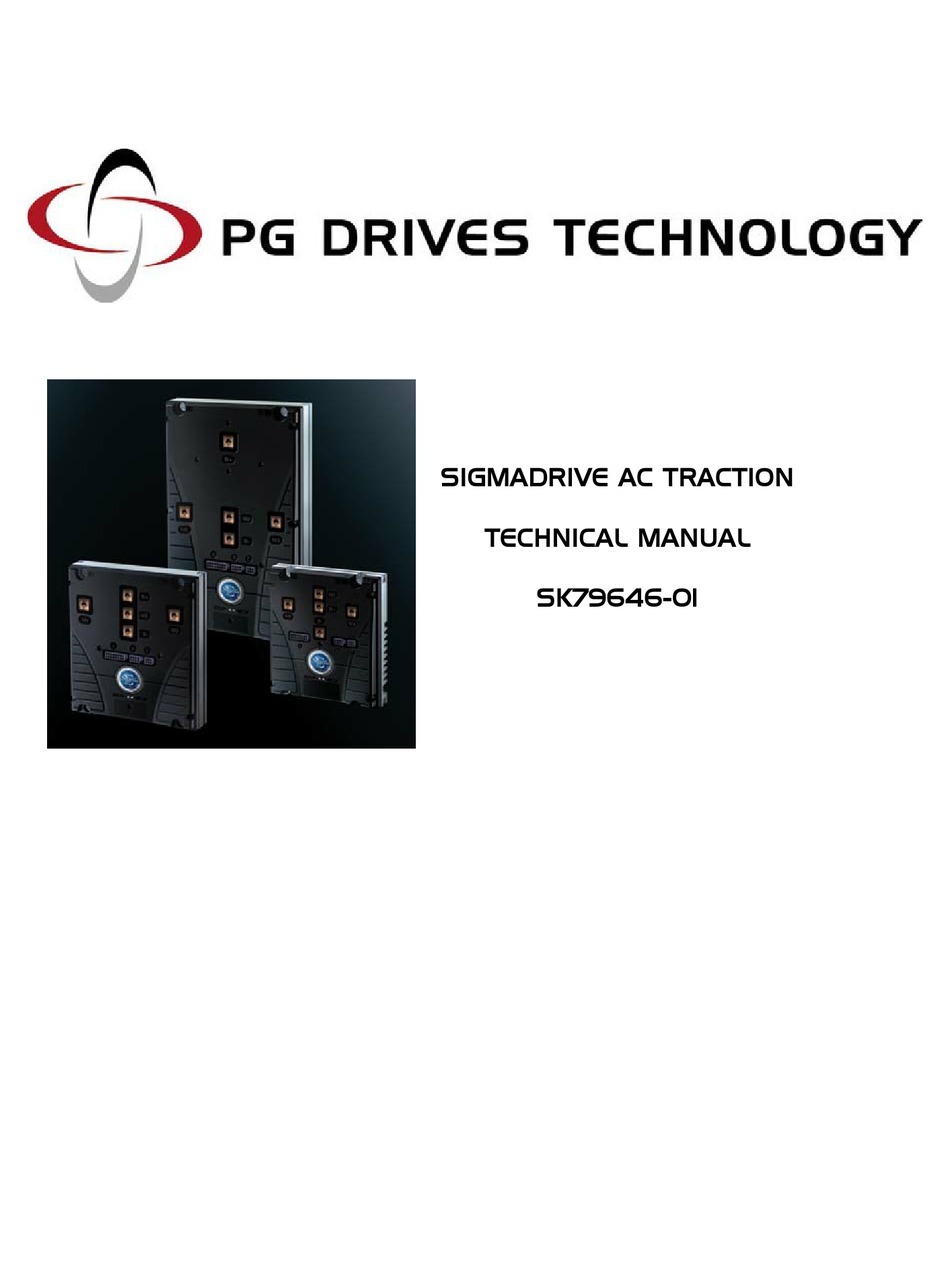 PG DRIVES TECHNOLOGY SIGMADRIVE SERIES TECHNICAL MANUAL Pdf Download